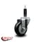 Service Caster 3.5'' Black Poly Wheel Swivel 1'' Expanding Stem Caster SCC-EX20S3514-PPUB-BLK-1 - alternate 4